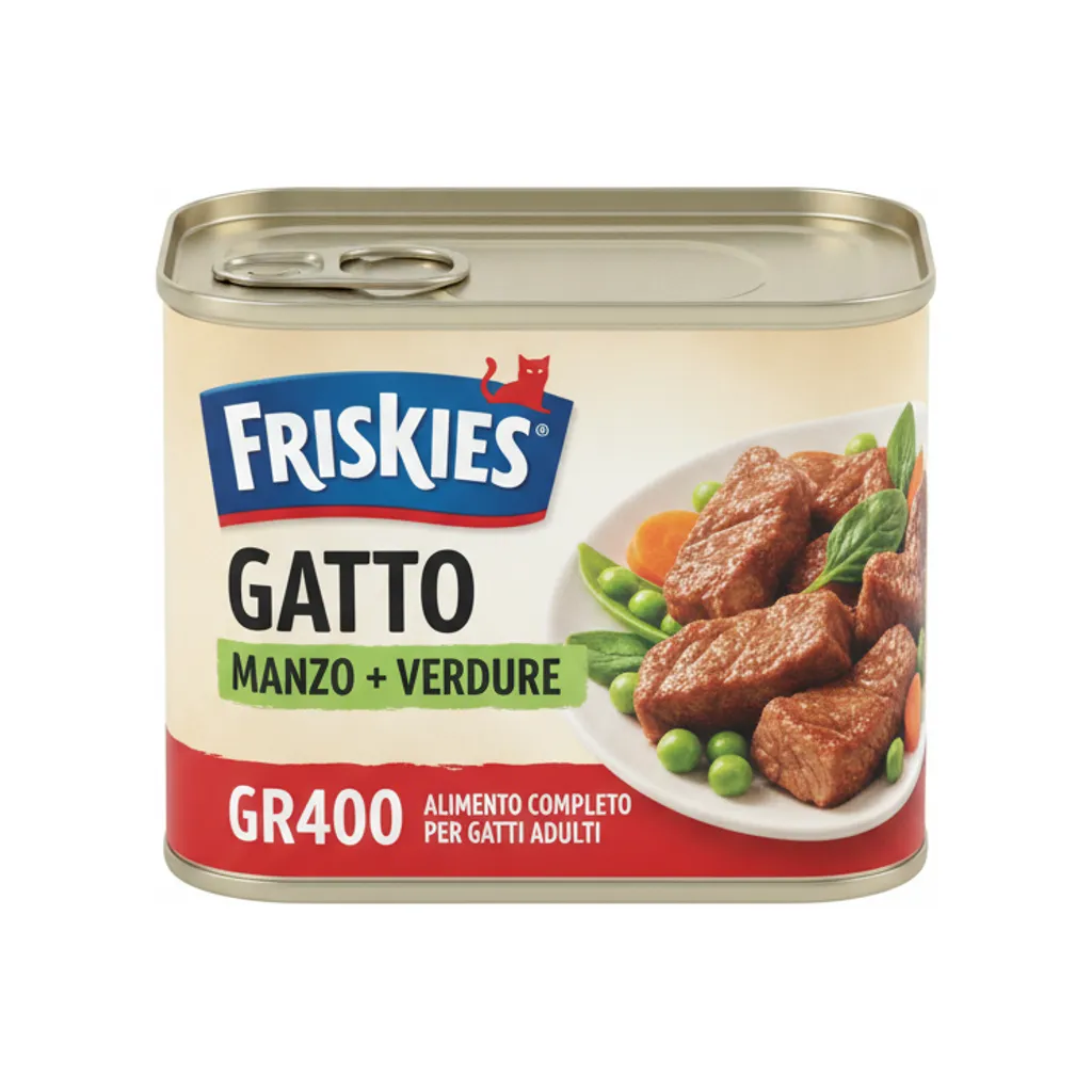 PET FOOD FRISKIES GATTO MANZO+VERD GR400