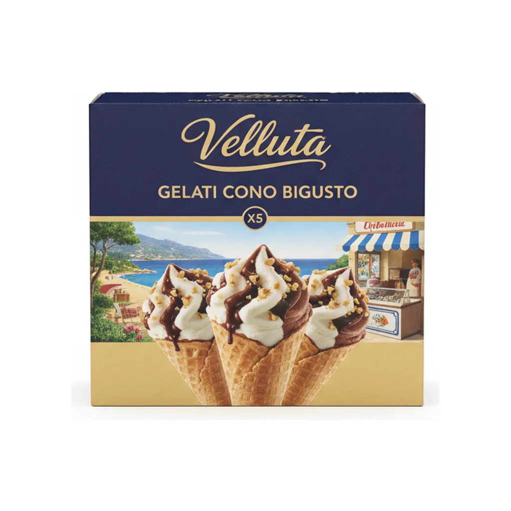 GELATI CONO BIGUSTO VELLUTA X5